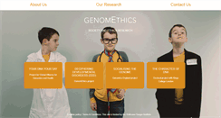 Desktop Screenshot of genomethics.org