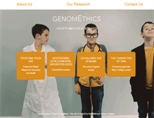 Tablet Screenshot of genomethics.org